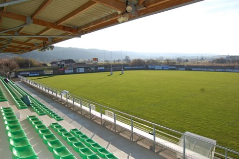 Stade Paul Robbe depuis la tribune principale