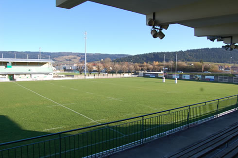 Stade Paul Robbe depuis la tribune secondaire